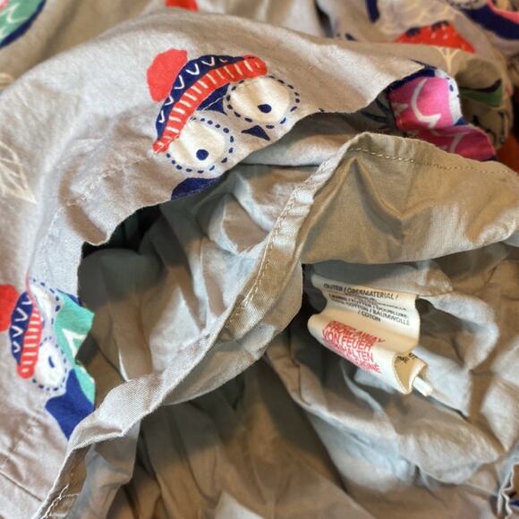 Mini Boden Smocked Winter Owls in Beanies Dress Size 1.5-2 years - Picture 7 of 8